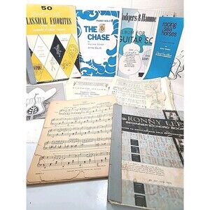 Vintage Large Lot sheet music  crafts / Crafting/ scrapbooking SEE Photos